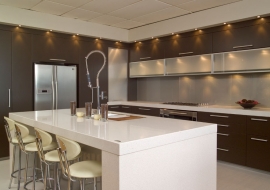 ROXX 60mm island work top with 100mm waterfall ends ROXX 60mm island work top with 100mm waterfall ends